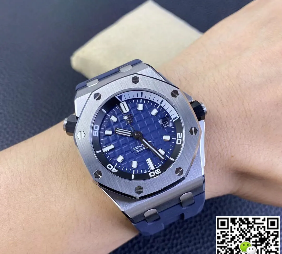Audemars Piguet Royal Oak Offshore 15720ST.OO.A027CA.01 ZF Factory 1:1 Best Edition Replica Watch Blue Strap